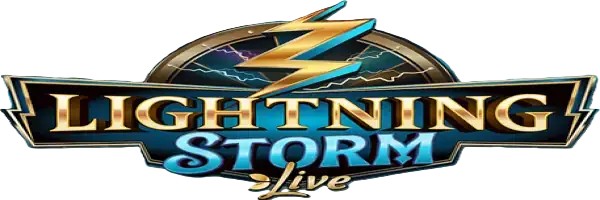 Lightning Storm logo by Evolution Priced Up Casino