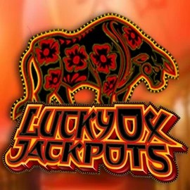 Lucky Ox Jackpots slot logo by Rival at Priced Up Casino
