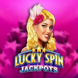 Lucky Spin Jackpots slot logo by Novomatic at Priced Up Casino