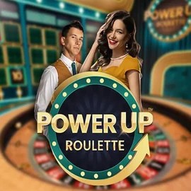 PowerUP Roulette slot logo by Pragmatic Play at Priced Up Casino