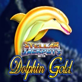 Enjoy Dolphin Gold with Stellar Jackpots by Lightning Box Game – logo hosted on priced-upcasino.uk