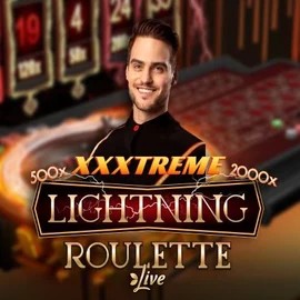 XXXtreme Lightning Roulette online game logo by Evolution on priced-upcasino.uk